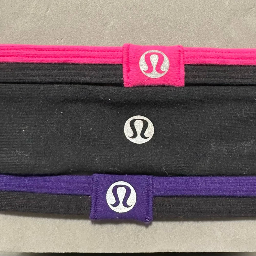 3 Lululemon Headbands - O/S